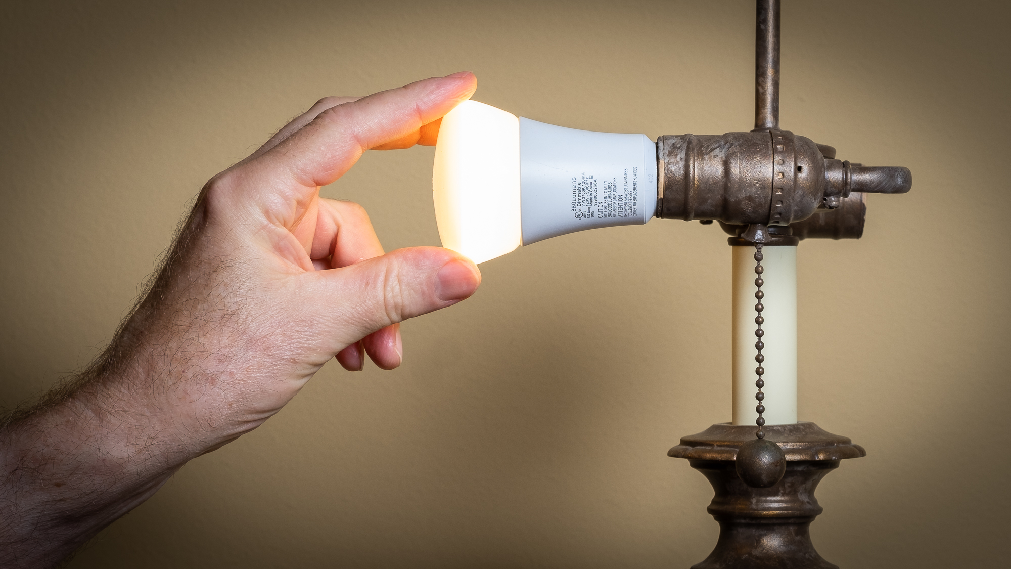 Installing LED light bulbs is a quick and easy way to save energy. 